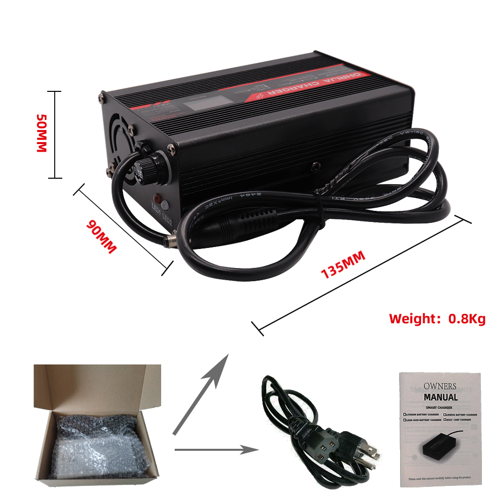 67.2V 4A 리튬 배터리 충전기 LED 표시기 16 - 84V 20A Smart Charger 리뷰 및 가격